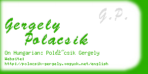 gergely polacsik business card